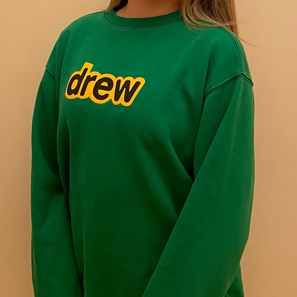 drew house | Sweaters | Guaranteed Authentic Green Drew House Sweatshirt |  Poshmark